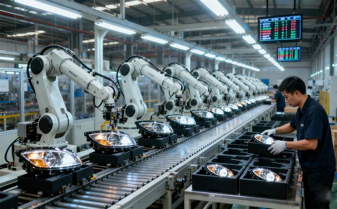 هيونداي Elantra headlight close-up