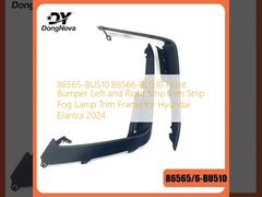 86565-BU510 86566-BU510 Front Bumper Left and Right Strip Trim Strip  Fog Lamp Trim Frame for Hyundai Elantra 2024